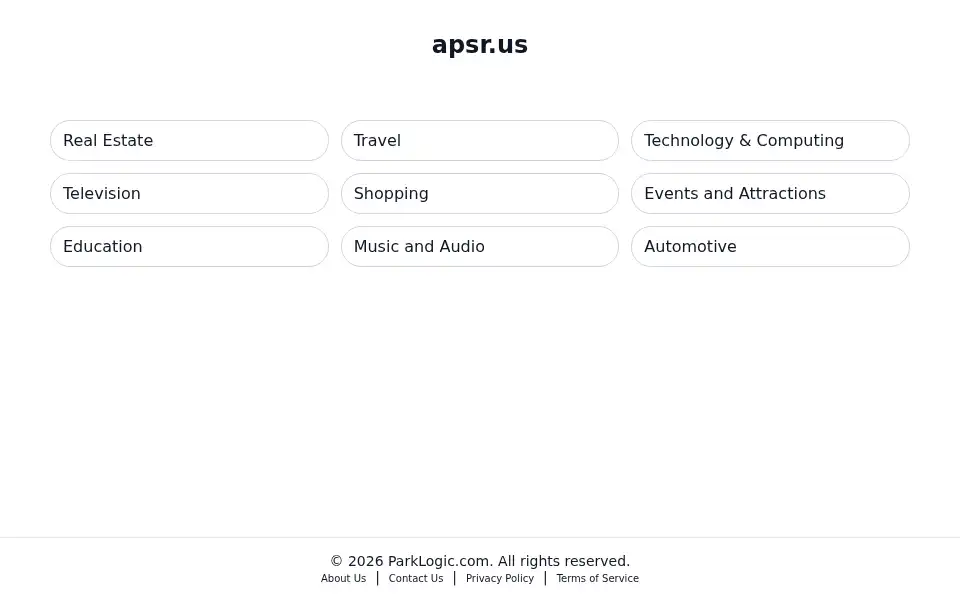 Screenshot of apsr.us