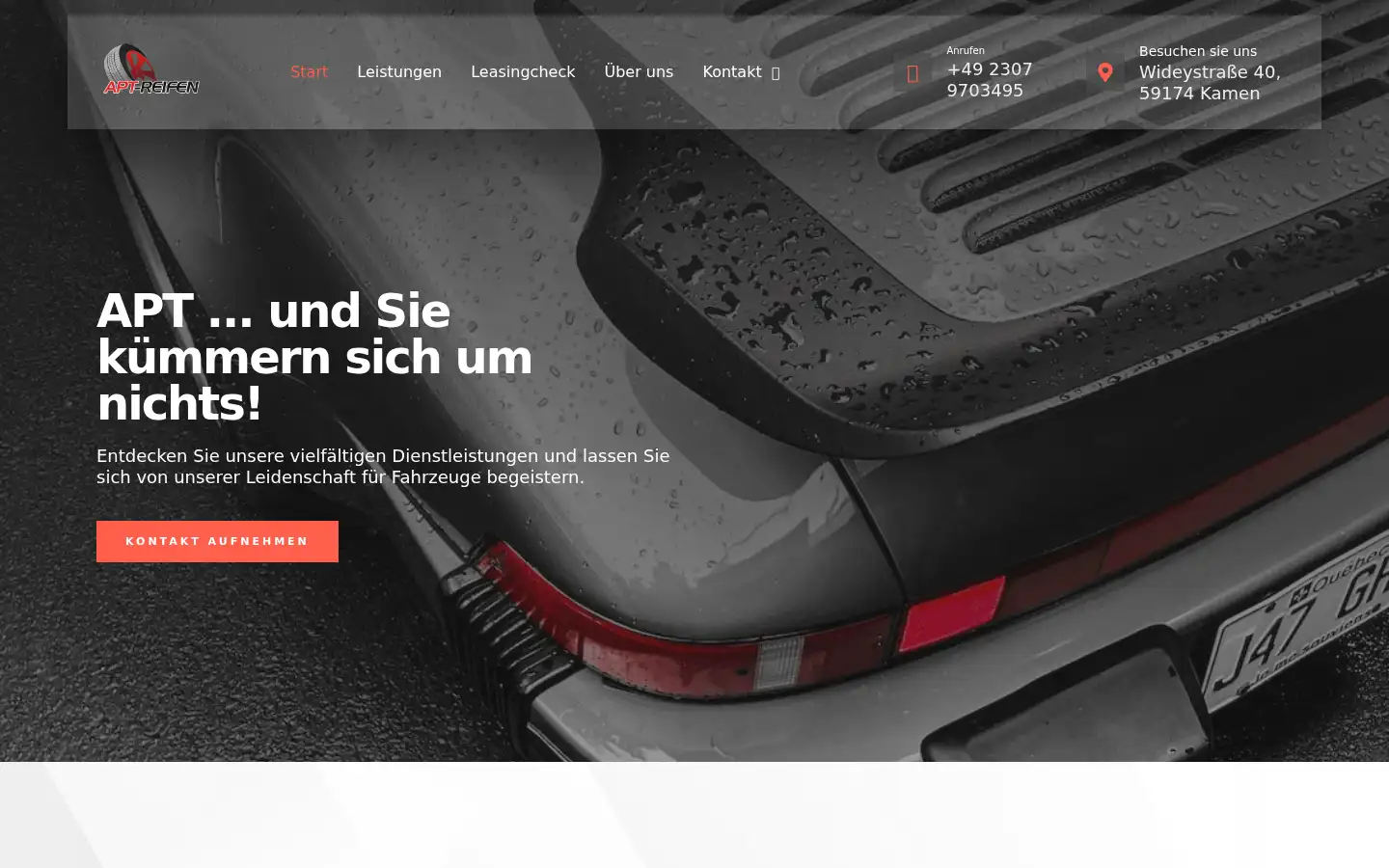 Screenshot of apt-kamen.de