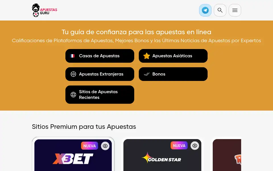 Screenshot of apuestas.guru
