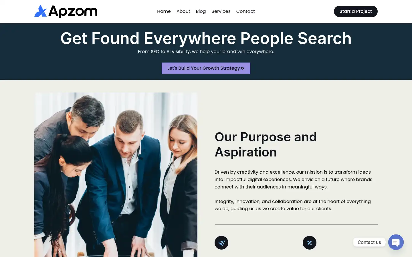 Screenshot of apzom.com