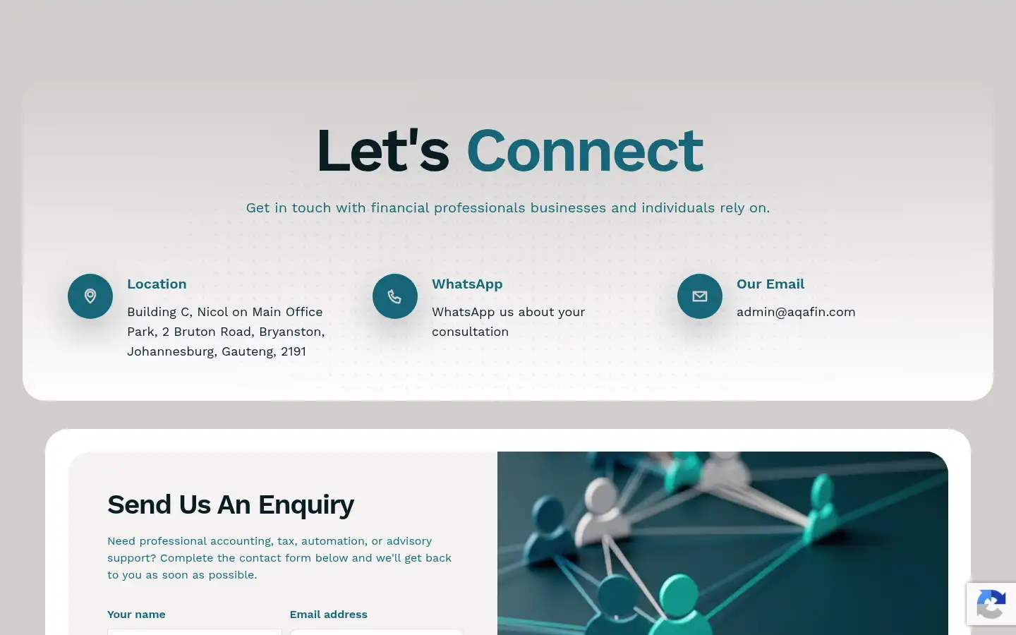 Screenshot of aqafin.com