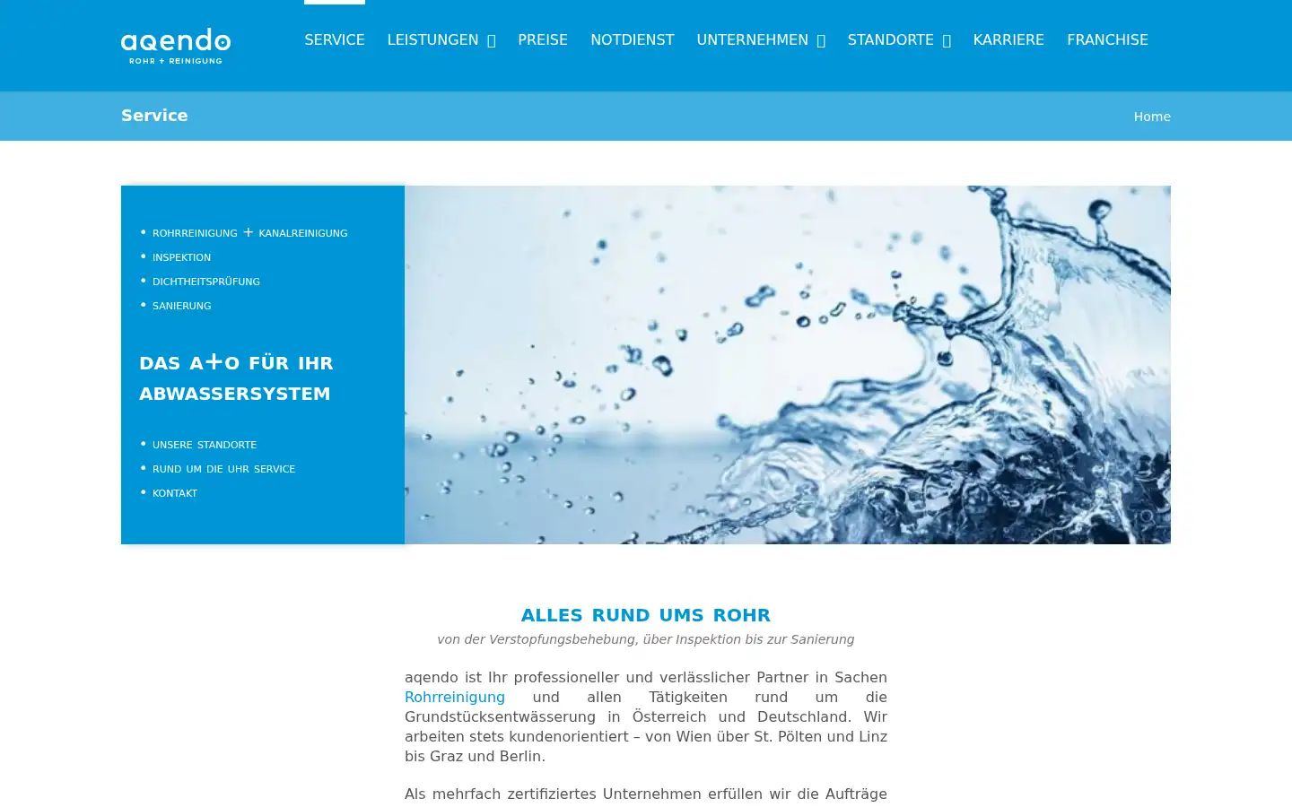 Screenshot of aqendo.at