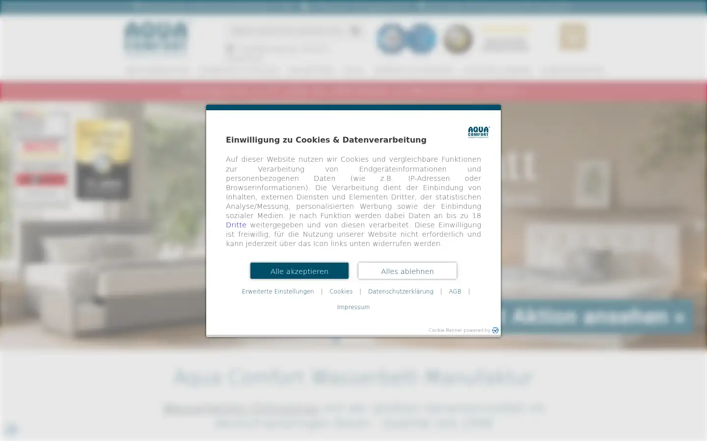 Screenshot of aqua-comfort.net