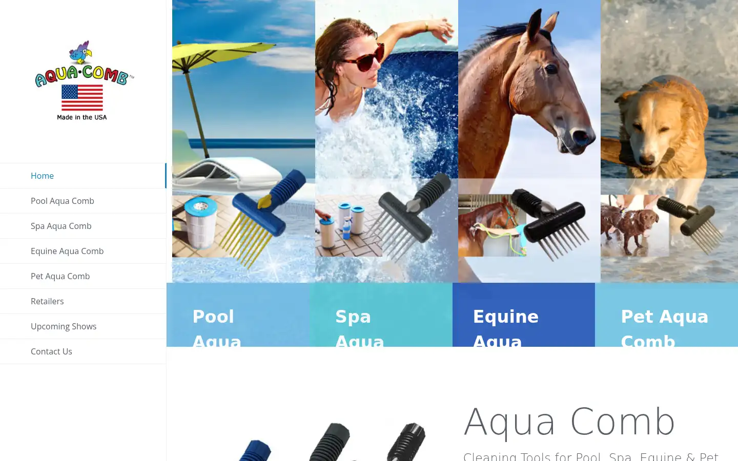 Screenshot of aquacomb.com
