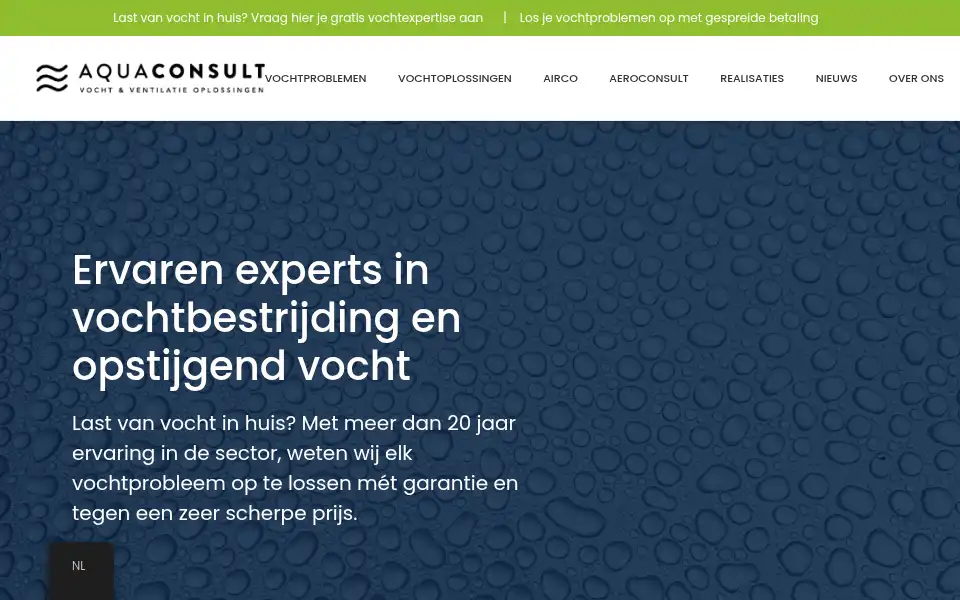 Screenshot of aquaconsult.be