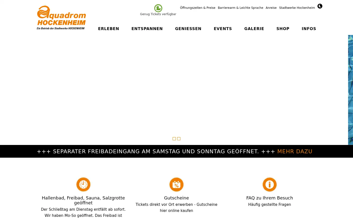 Screenshot of aquadrom.de