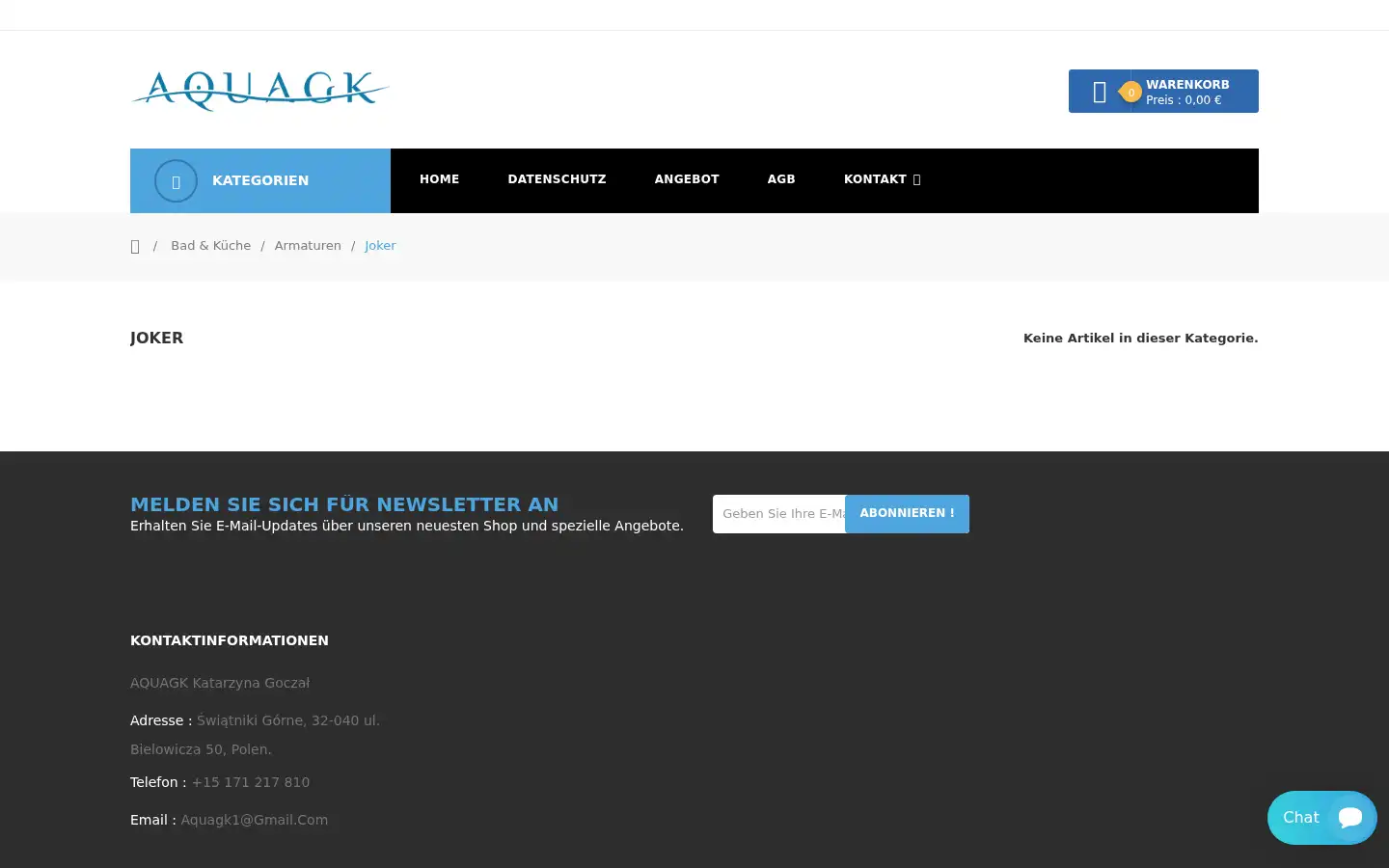 Screenshot of aquagk.de