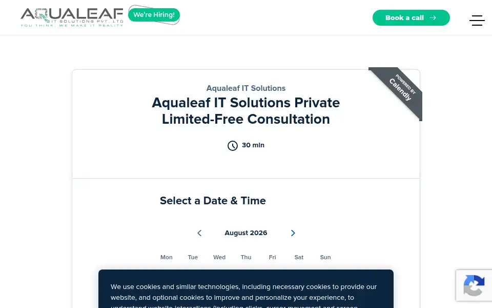 Screenshot of aqualeafitsol.com