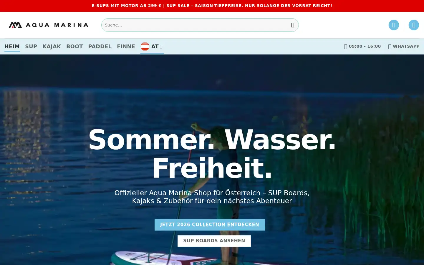 Screenshot of aquamarina.at