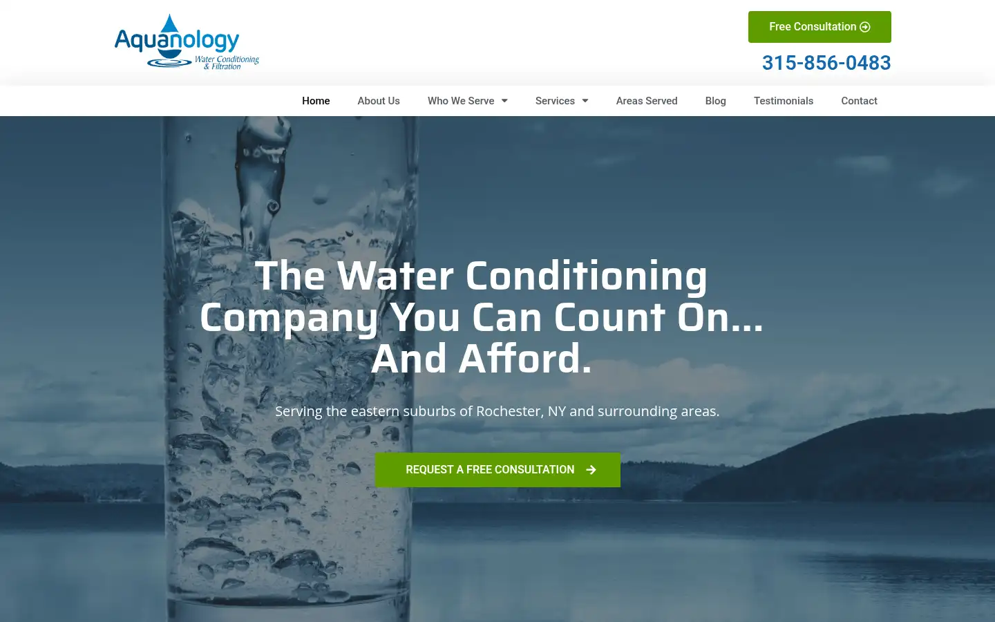 Screenshot of aquanology.com