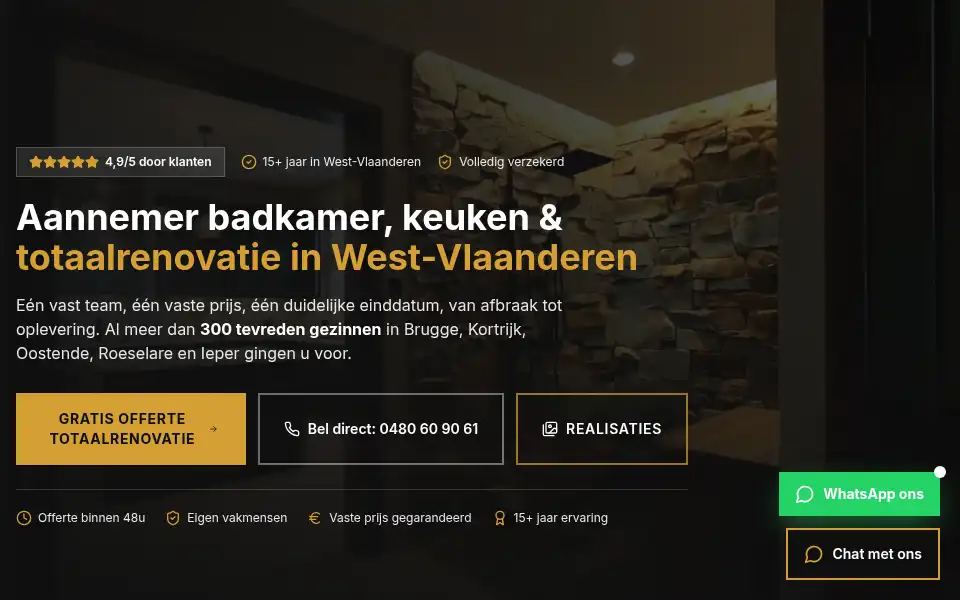 Screenshot of aquanovaprojects.be