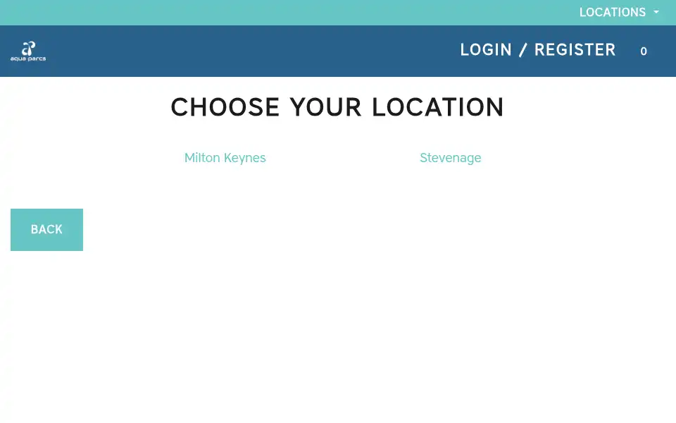 Screenshot of aquaparcs.co.uk
