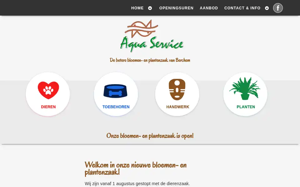 Screenshot of aquaservice.be