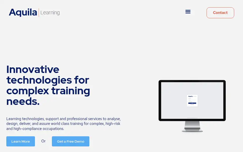 Screenshot of aquilalearning.com