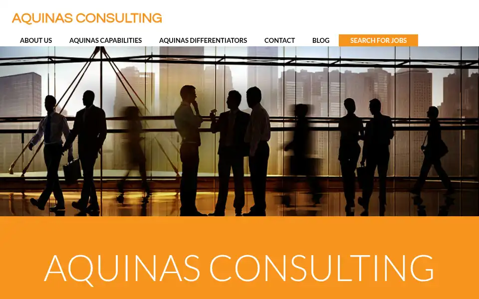 Screenshot of aquinasconsulting.com