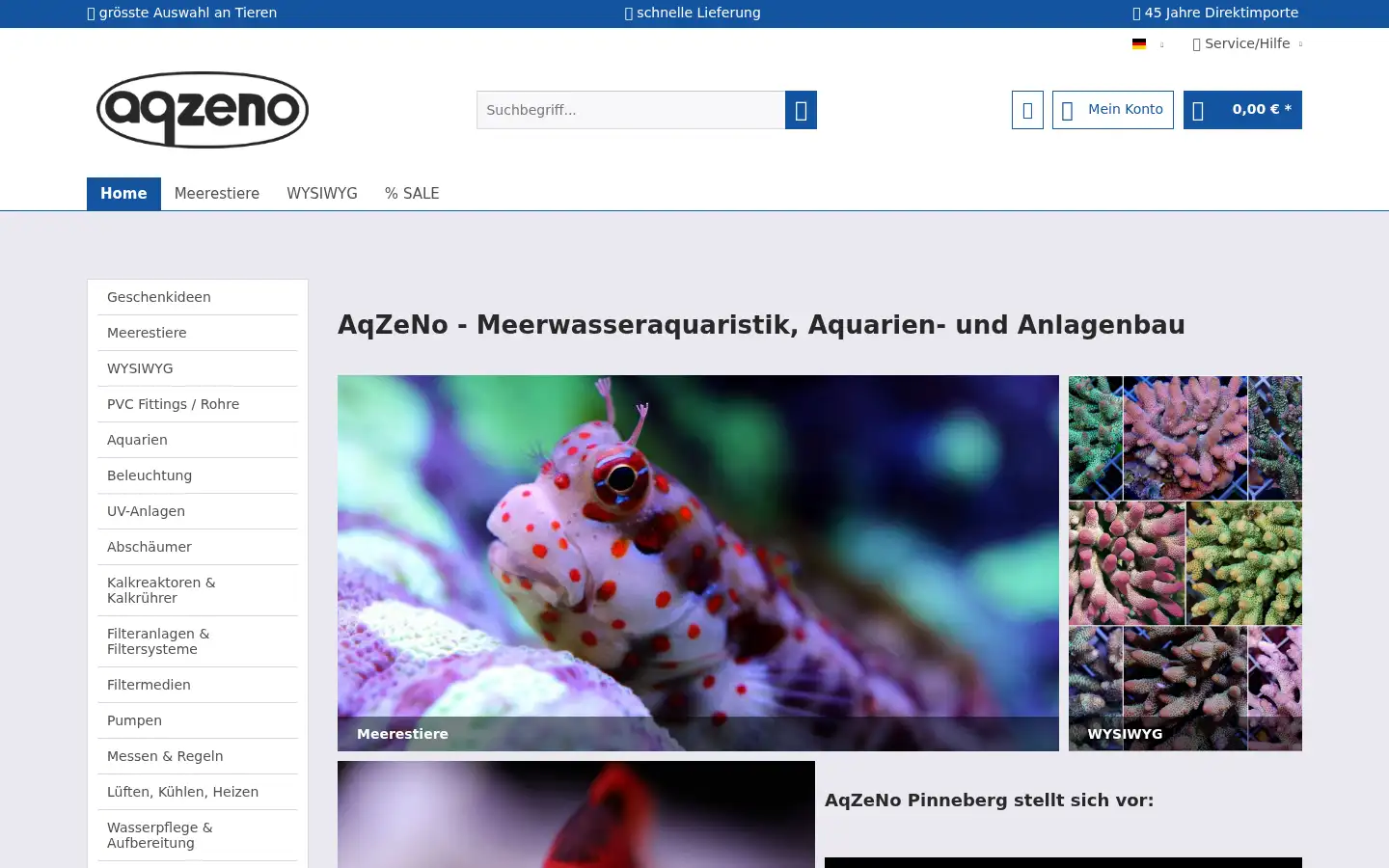 Screenshot of aqzeno.de