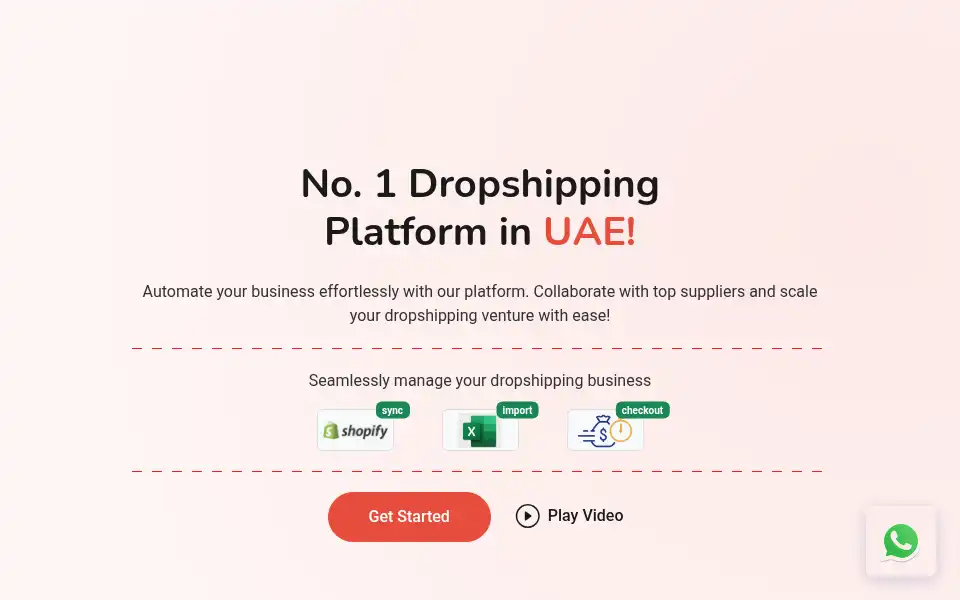 Screenshot of arabiadropship.com
