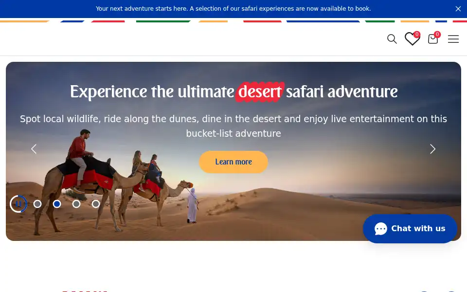 Screenshot of arabian-adventures.com