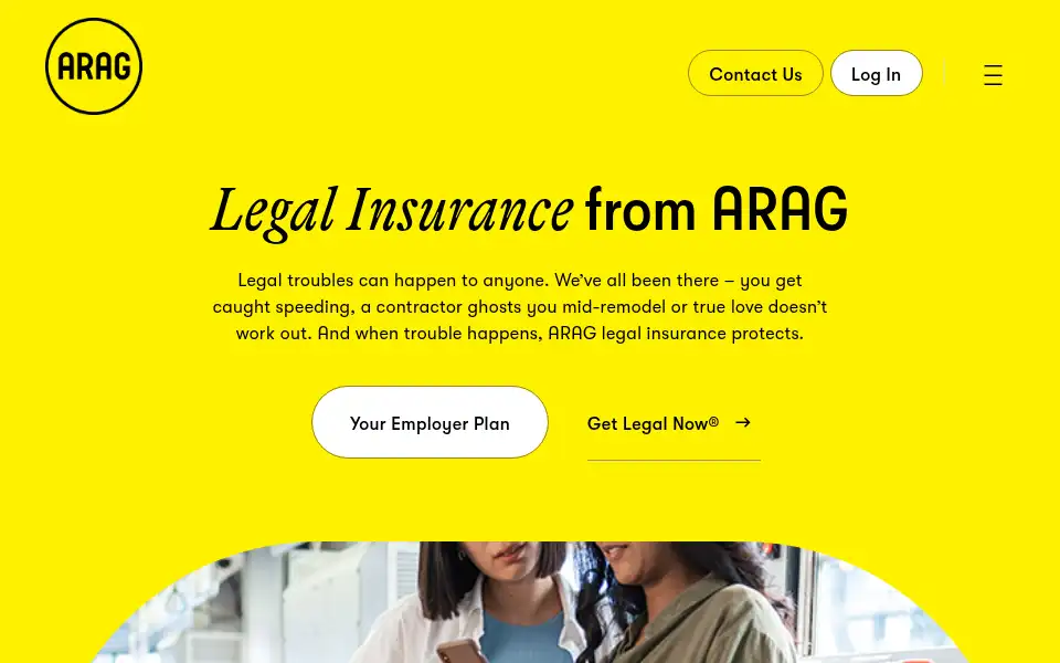 Screenshot of araglegal.com
