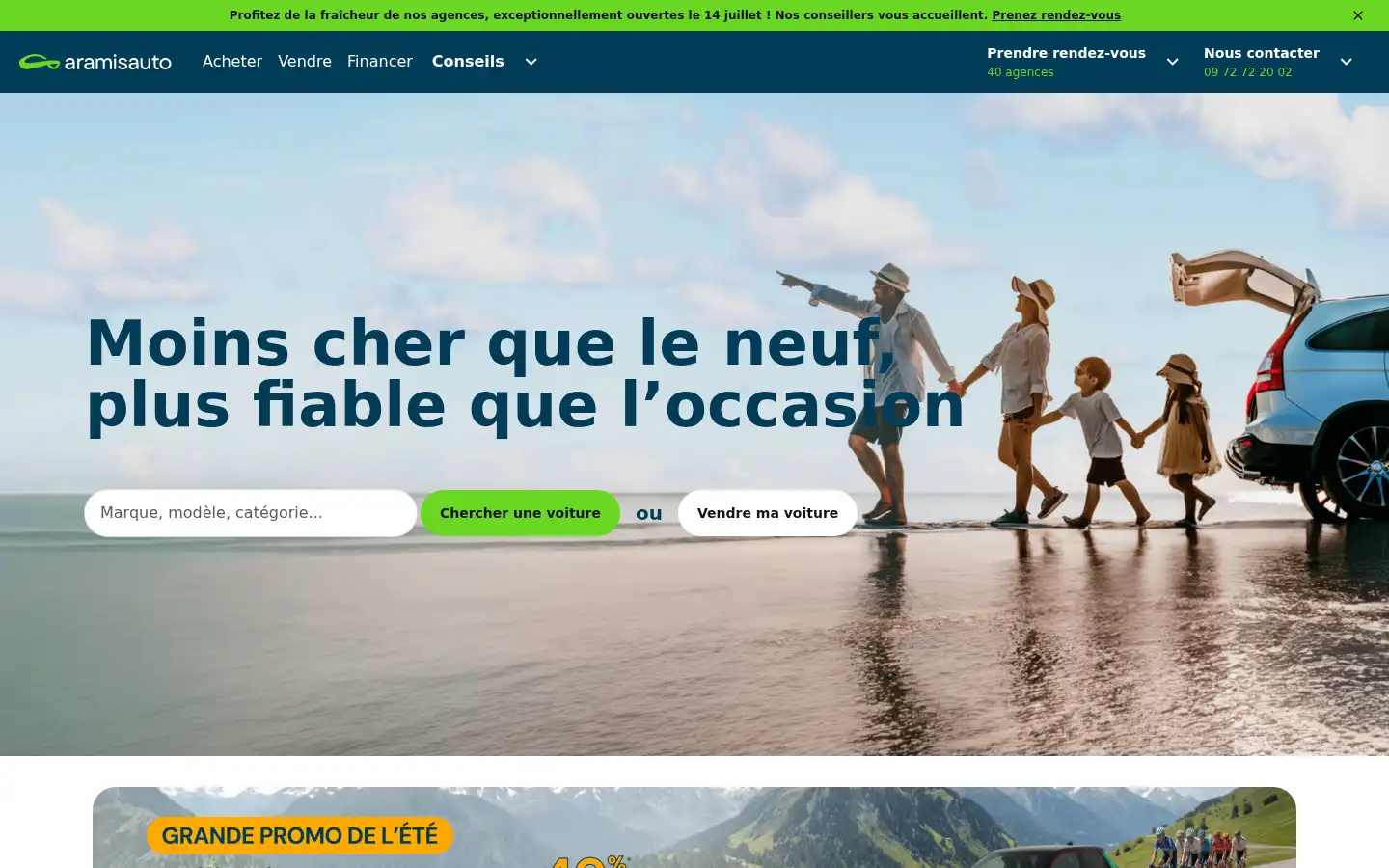 Screenshot of aramisauto.com