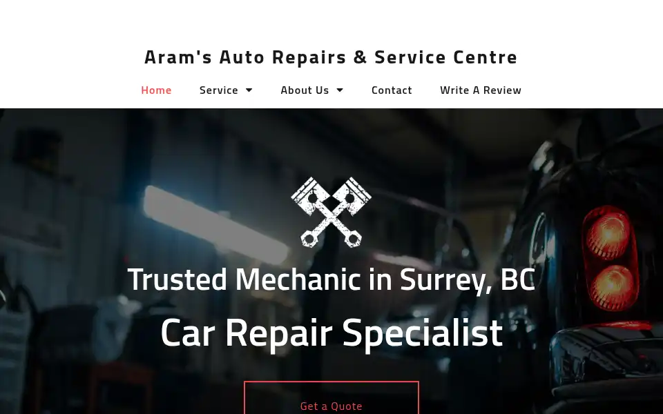 Screenshot of aramsauto.ca