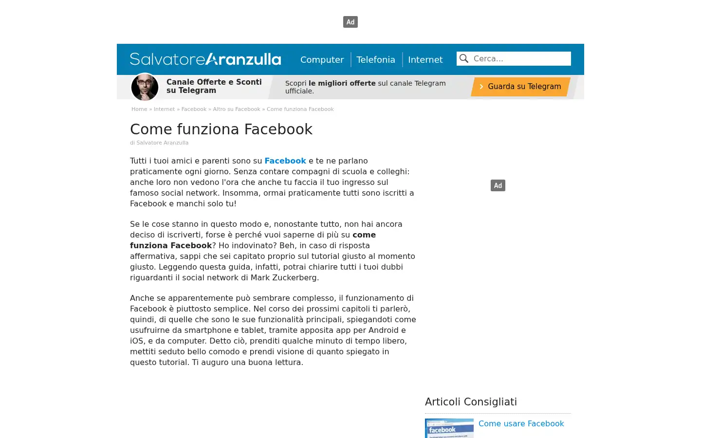 Screenshot of aranzulla.it