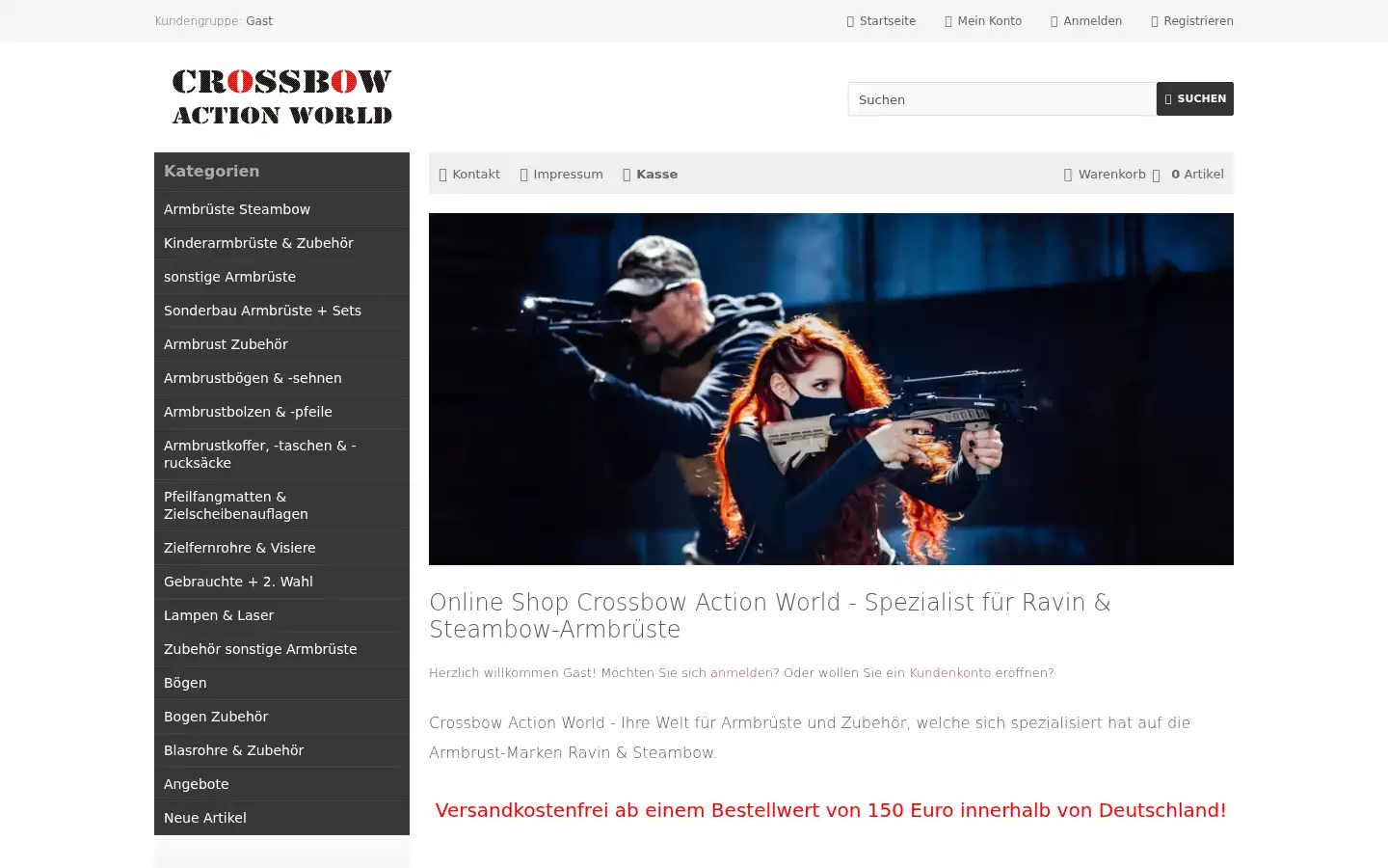 Screenshot of arbalet.de