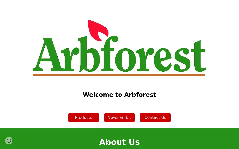 Screenshot of arbforest.co.uk
