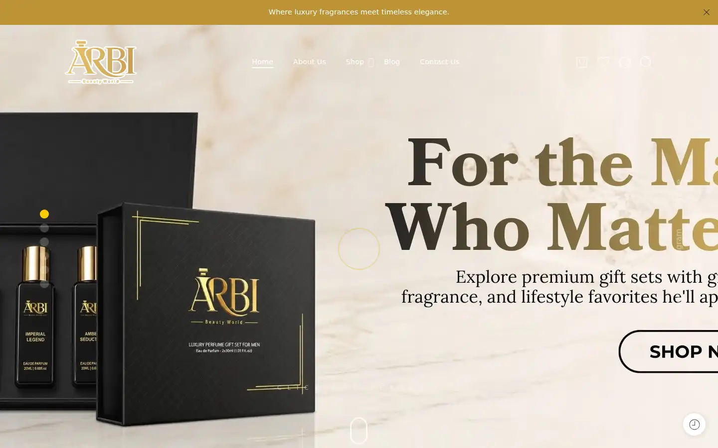 Screenshot of arbibeautyworld.com