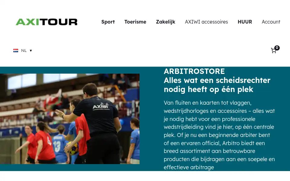 Screenshot of arbitro.store
