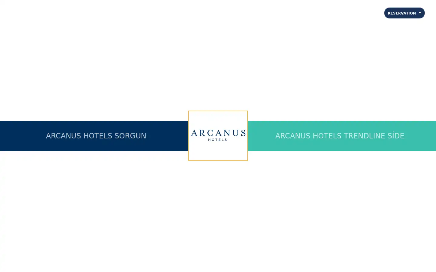 Screenshot of arcanushotels.com
