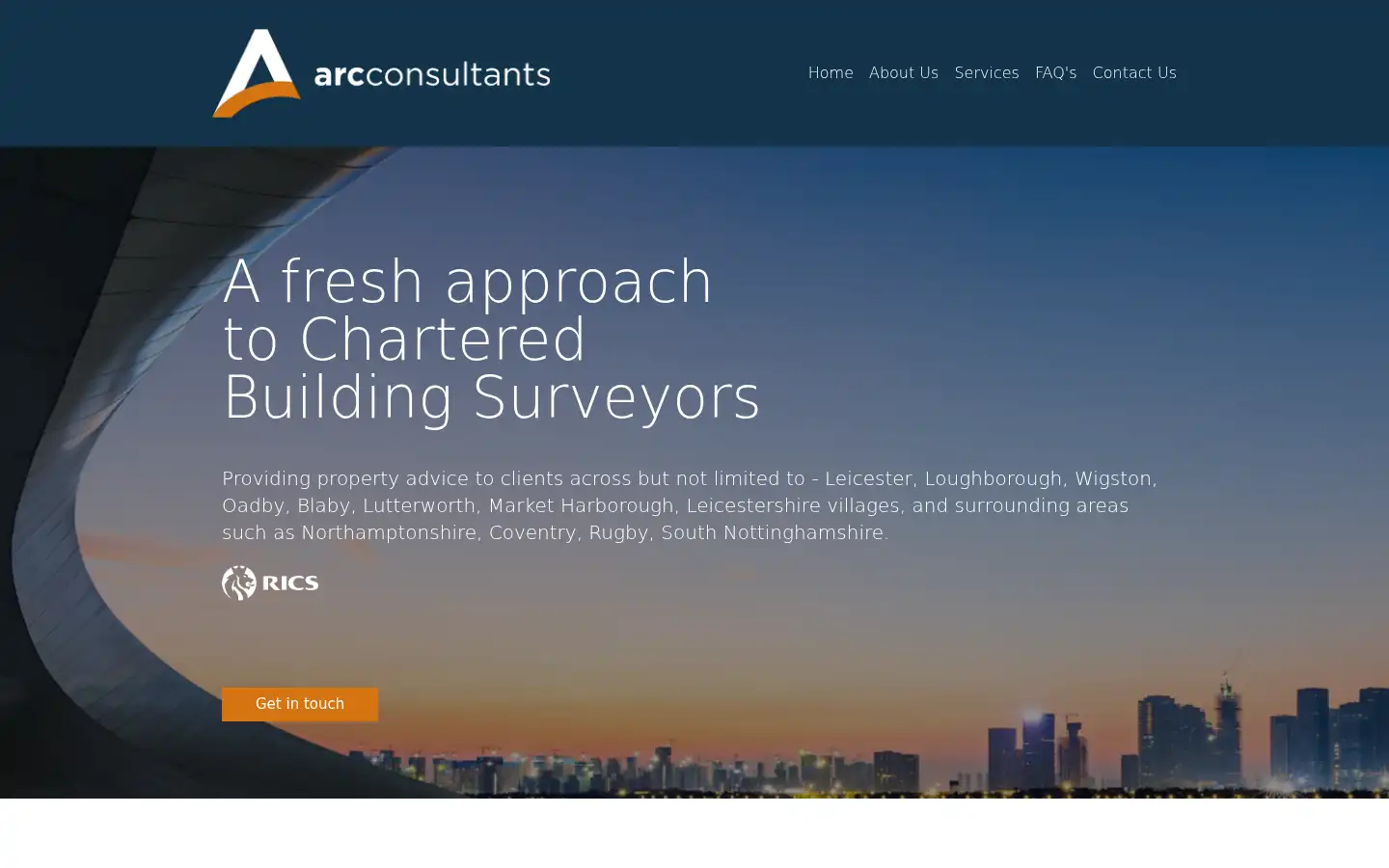 Screenshot of arcconsult.co.uk