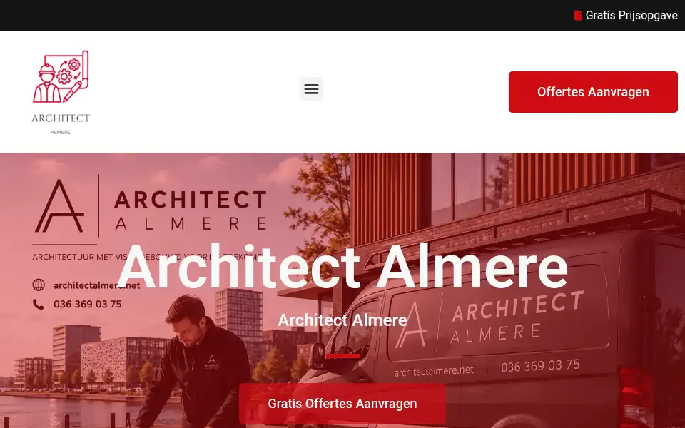 Screenshot of architectalmere.net