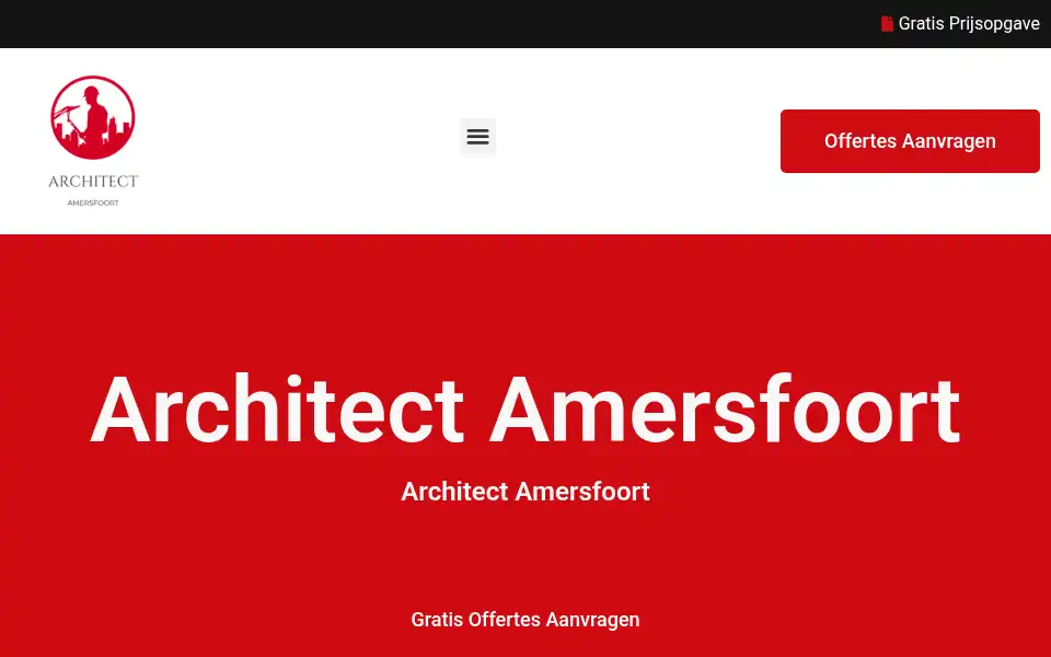 Screenshot of architectamersfoort.net