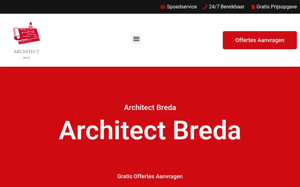 Screenshot of architectbreda.com