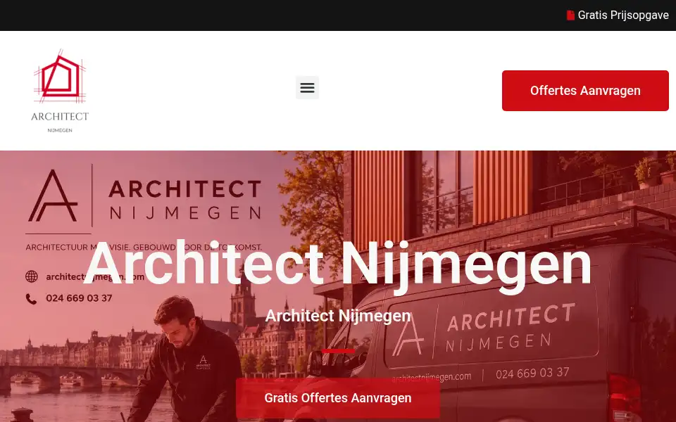 Screenshot of architectnijmegen.com