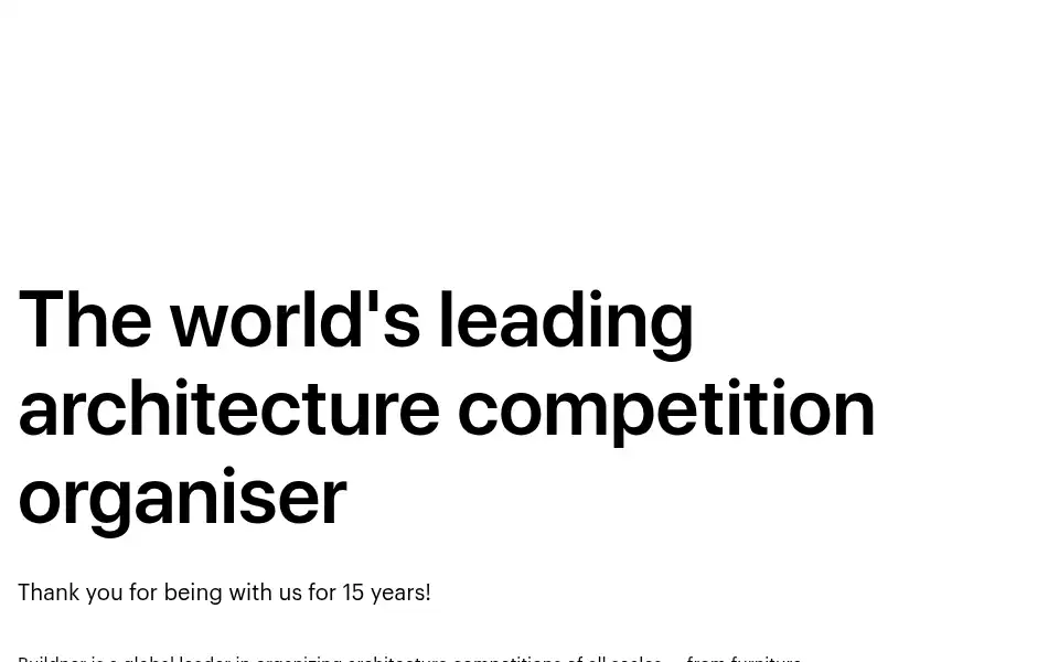 Screenshot of architecturecompetitions.com