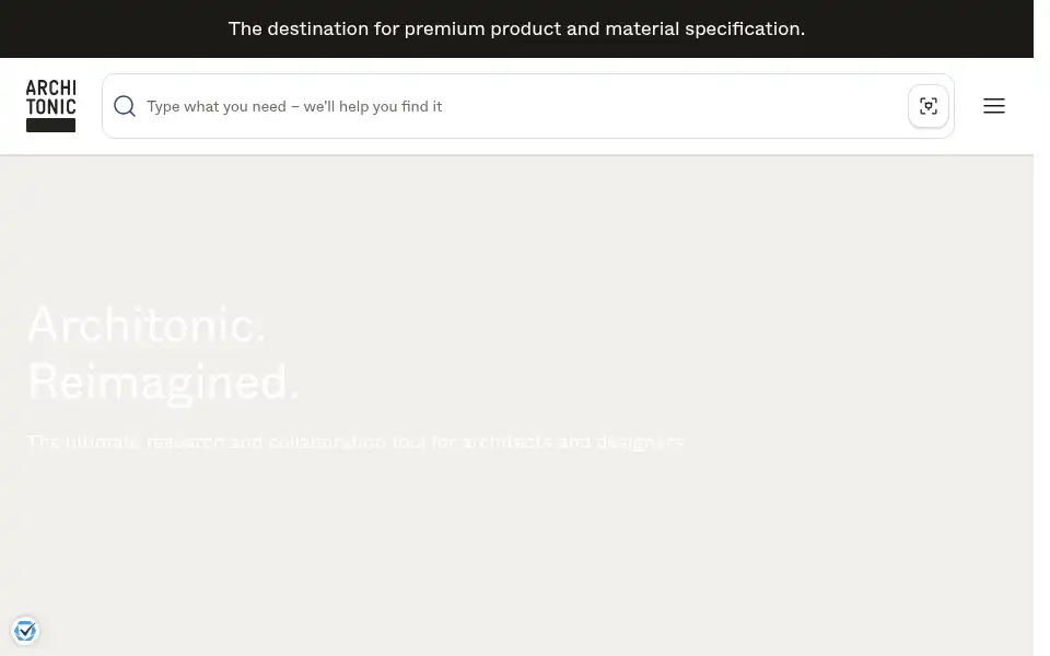 Screenshot of architonic.com