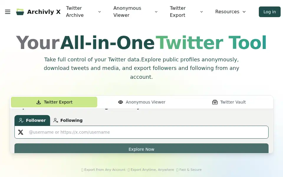 Screenshot of archivlyx.com