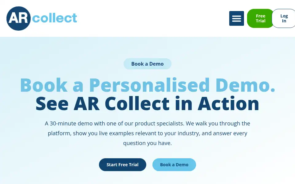 Screenshot of arcollect.net