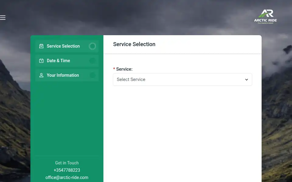 Screenshot of arctic-ride.com