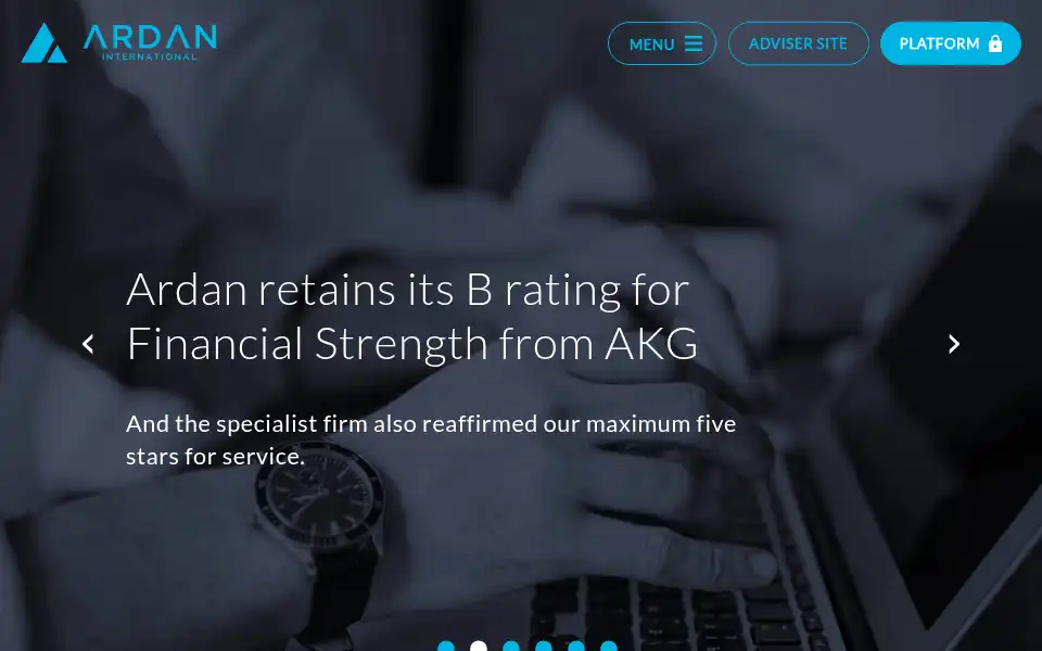 Screenshot of ardan-international.com