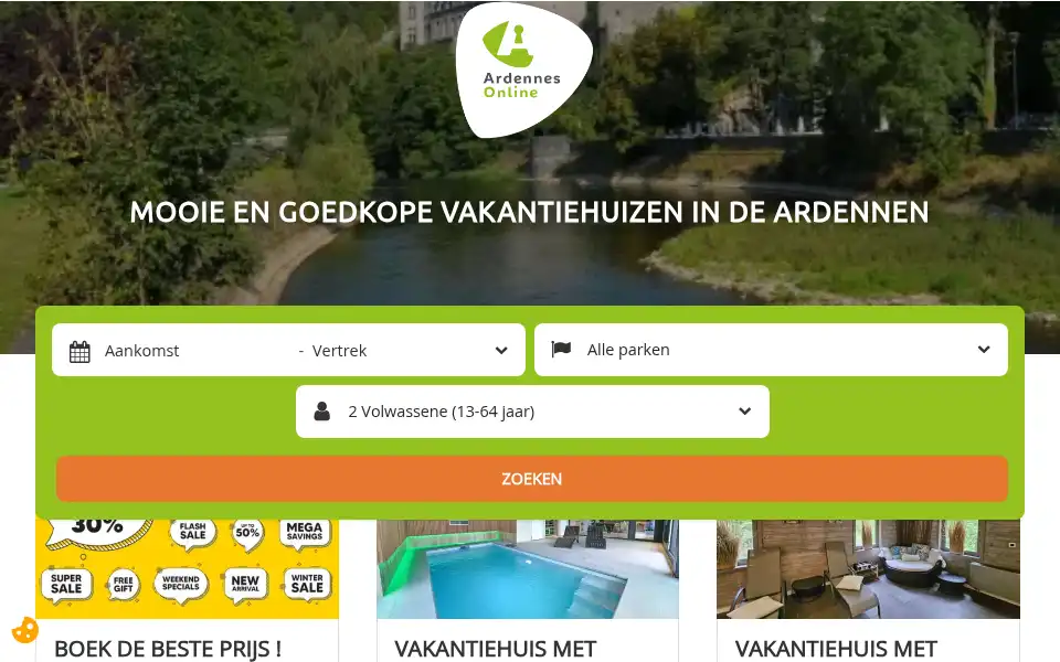 Screenshot of ardennen-online.com