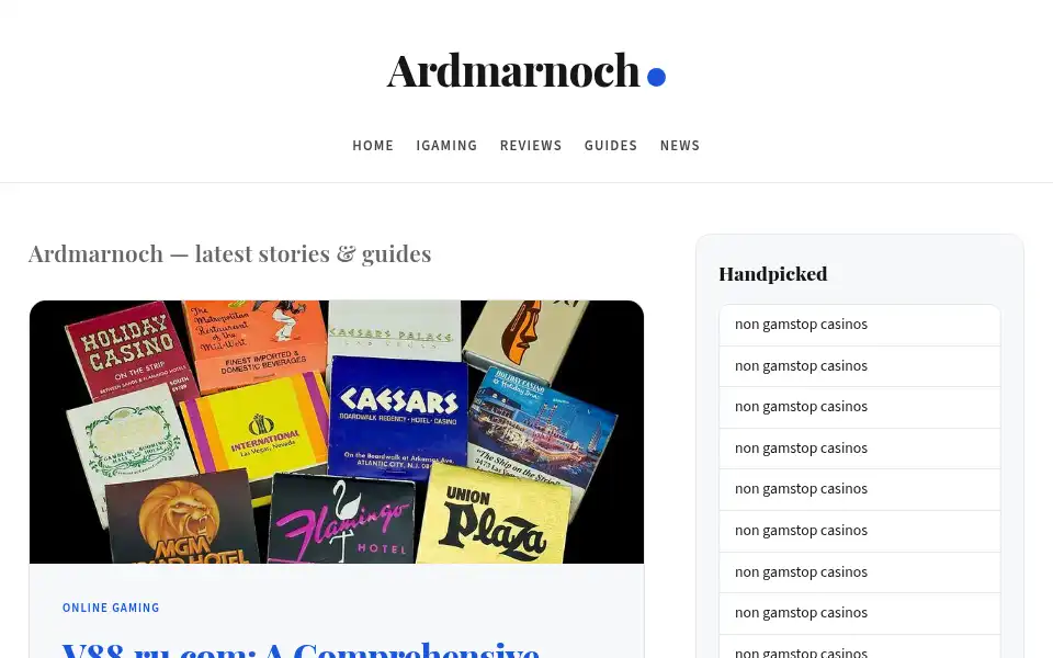 Screenshot of ardmarnoch.co.uk