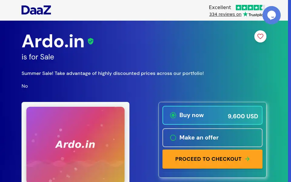 Screenshot of ardo.in