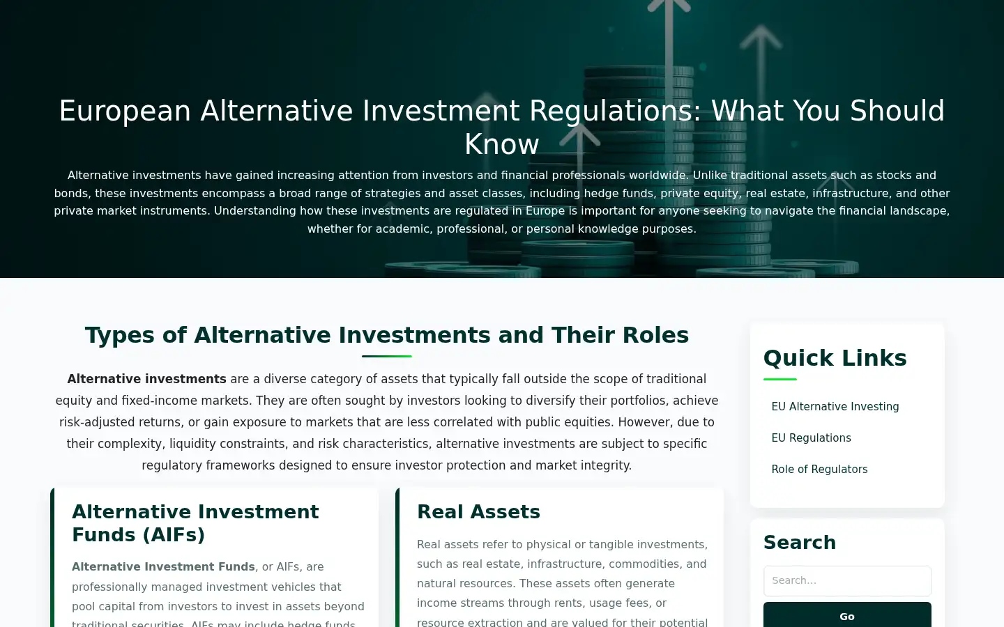 Screenshot of area2invest.com