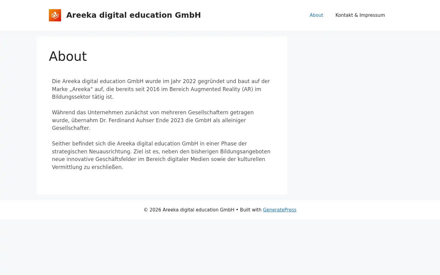 Screenshot of areeka.net