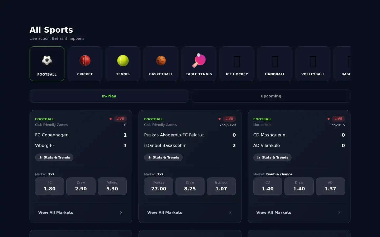 Screenshot of arena365.com
