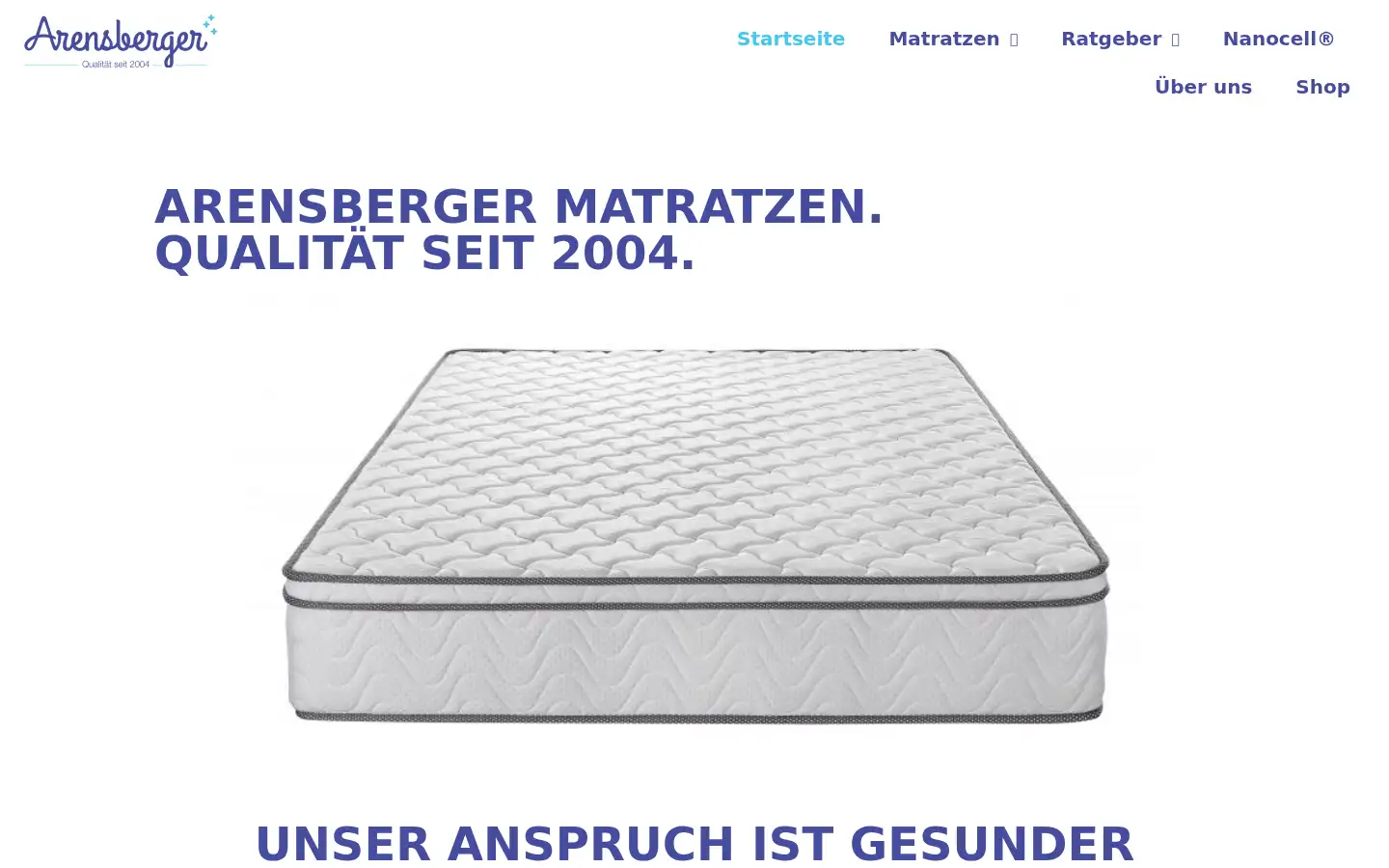Screenshot of arensberger.de