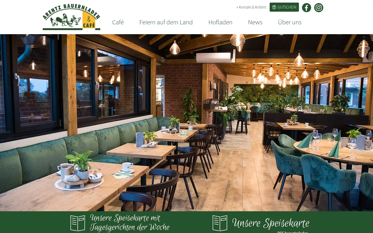 Screenshot of arentz-bauernladen.de